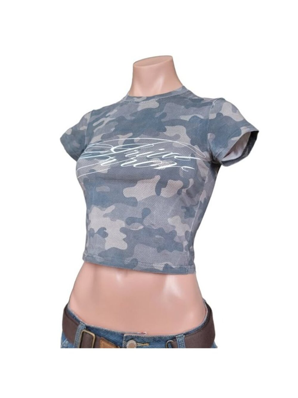 Camo Lettering Cropped Top (XS) - Picture 5 of 7